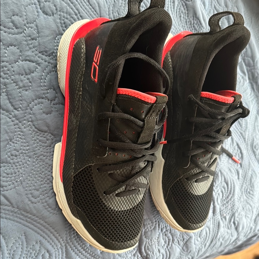 Black and Red Athletic Sneakers